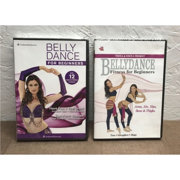 New! Lot of 2 DVDs Belly Dance for Beginners & Bellydance Fitness for Beginners - Picture 1 of 6